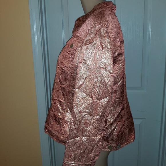 Ruby Rd shiny pink jacket - Picture 4 of 5